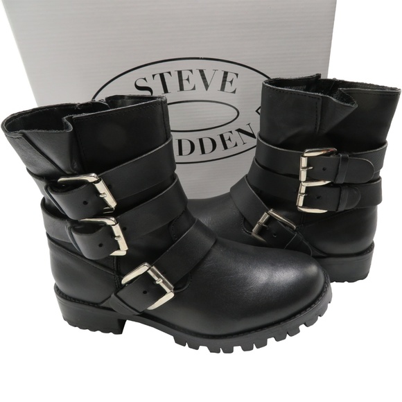 steve madden ming motorcycle bootie